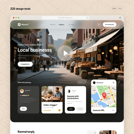 ترندهای طراحی سایت 2025 کسب و کارهای محلی